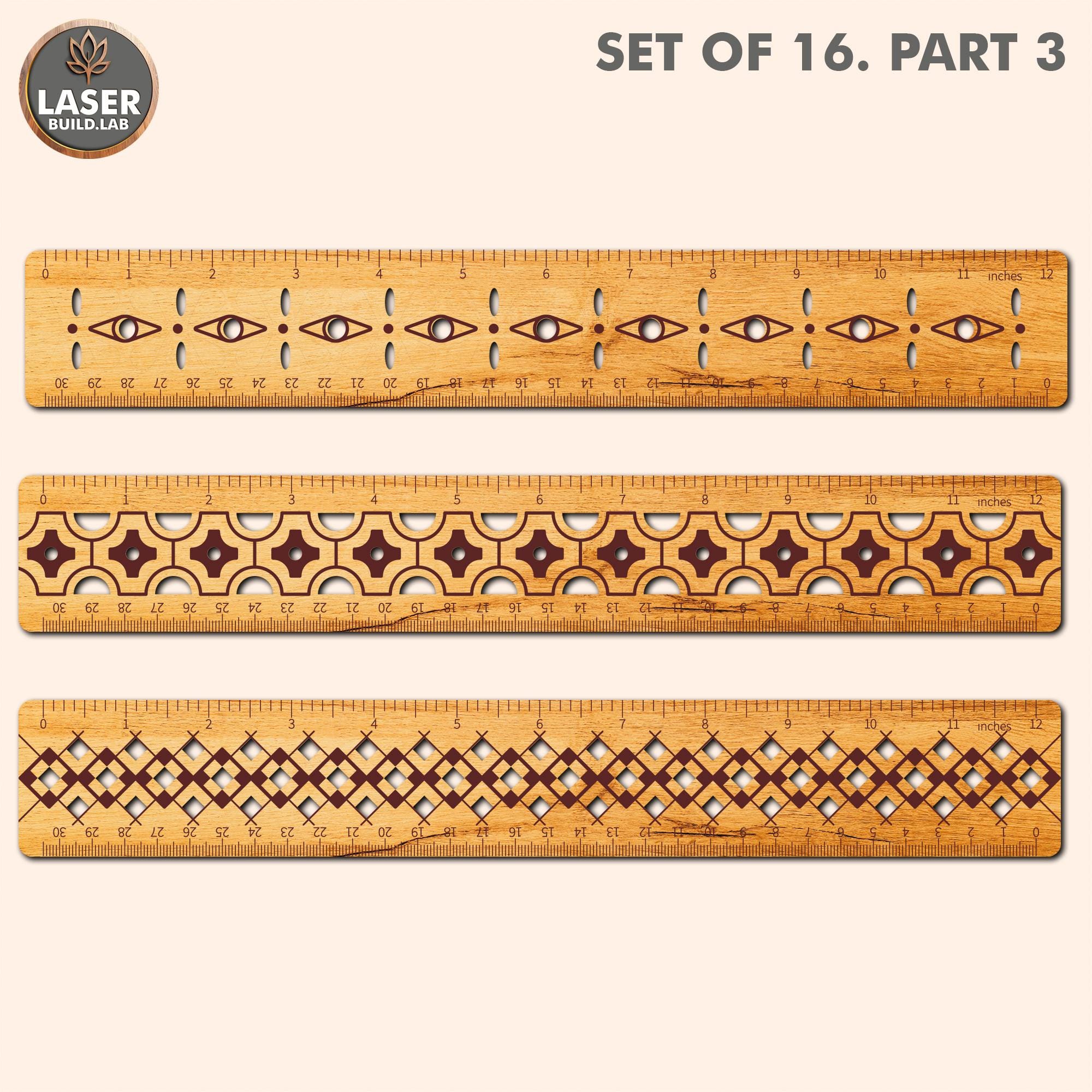 Svg Rulers Laser Cut Files Custom Wooden Ruler Back to School ...