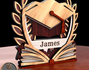 Svg Laser File Graduation, Laser Graduation Gift, Laser Cut Class of 2025, Grad Laser Svg, Laser Senior Svg University or College | #182