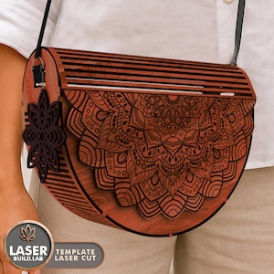 Boho Bag Laser Cut File or Clutch Svg File Digital Download | #201