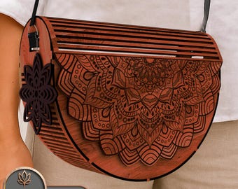Boho Bag Laser Cut File or Clutch Svg File Digital Download | #201
