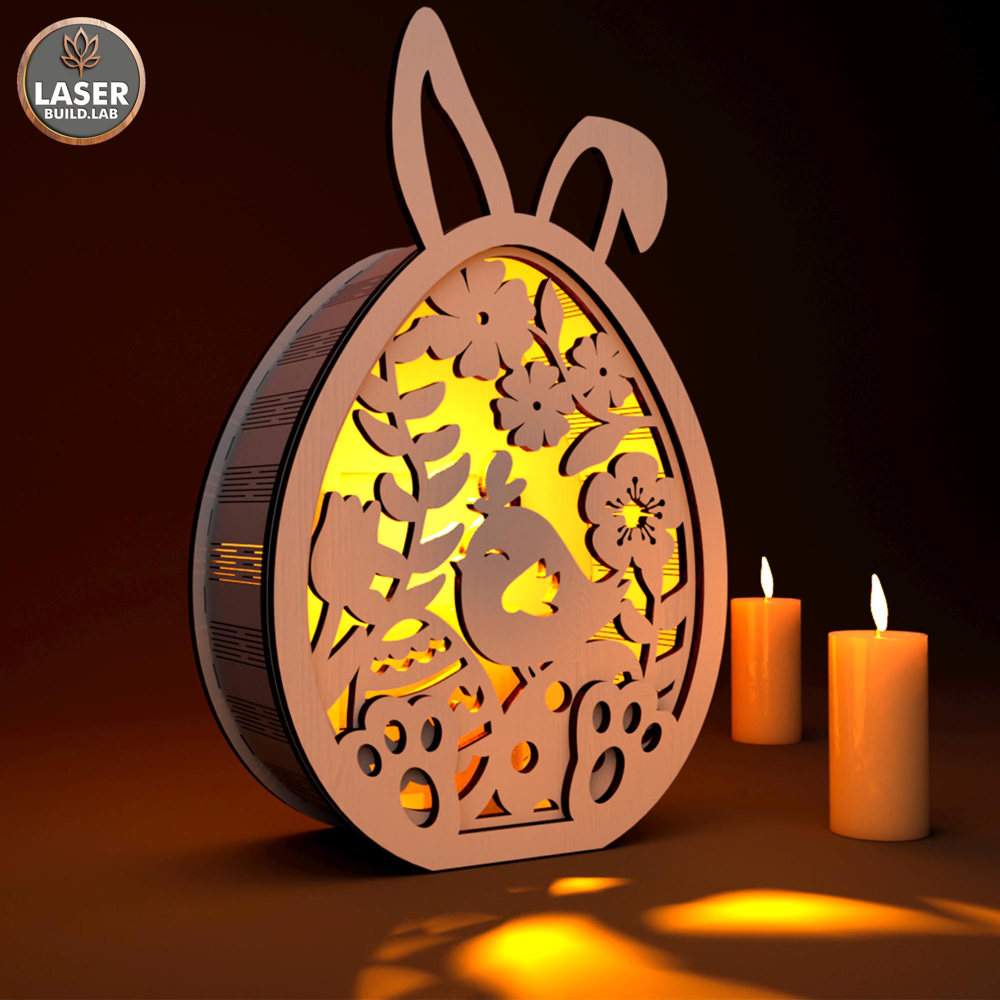 Bundle Easter Svg Laser Cut Files for Glowforge, Lightburn, Easter ...