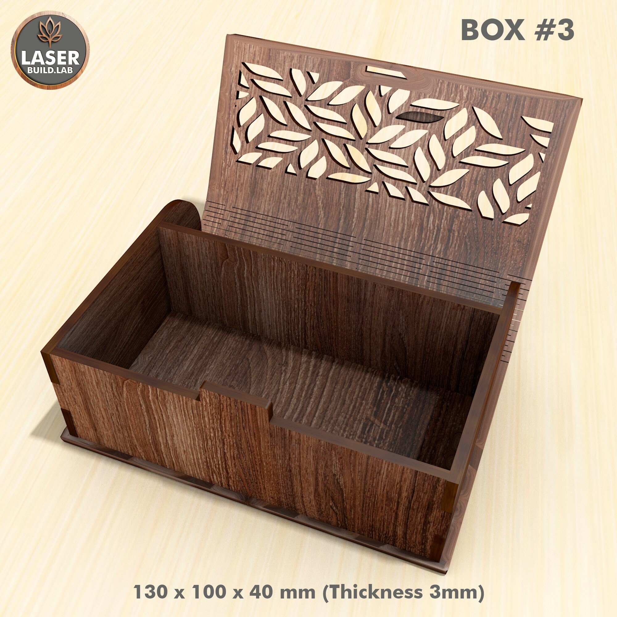 Xtool Storage Box Gift Box Laser Cut Wood Box and Decorative Box Svg, Storage Box Laser ...