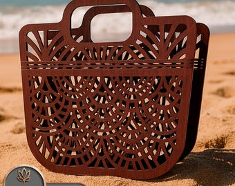 Beach BAG Laser Cut Files Svg 3D - Glowforge Files - Laser Cutting | #199