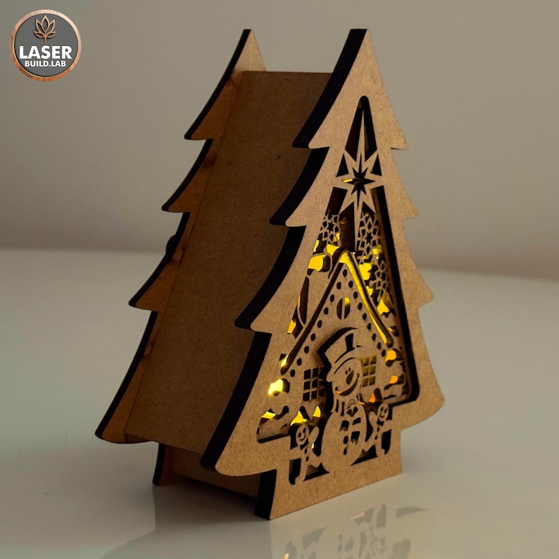 Lantern Christmas Laser Cutting Files, Candle Holder Diy Laser Cutting