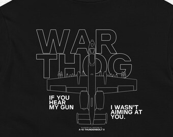 A-10 WARTHOG 100% ringspun cotton tee.