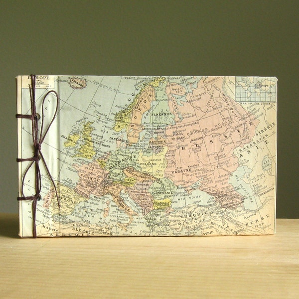 The Vintage Wanderer, A Vintage Map Covered Travel Journal