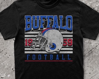 Camiseta vintage de Buffalo, camiseta de los Bills, camiseta vintage de Buffalo, regalo para fanáticos de Buffalo.