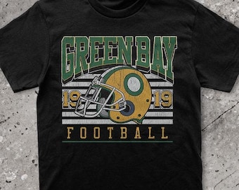 Camiseta vintage de fútbol de Green Bay, camiseta de los Packers, camiseta vintage de fútbol de Green Bay, regalo para fans de Green Bay