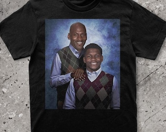 Camiseta de hermanastros Michael Jordan Anthony Edwards Camiseta retro vintage de los años 90 Camiseta hecha a mano de los Bulls Timberwolves Camiseta de la NBA