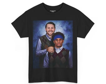 Josh Allen, Keon Coleman Camiseta de fútbol vintage de Buffalo de Step Brothers Camisetas gráficas de Step Brothers, Bills Merch, Josh Allen, Keon Coleman