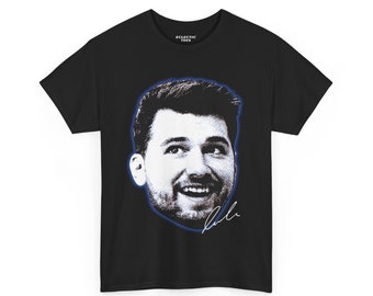 Camiseta de Luka Doncic para hombres y mujeres, regalo para fanáticos del baloncesto de Dallas, camiseta Vintage Bootleg Rap, camiseta gráfica clásica de los años 90, cabeza grande