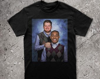 Justin Jefferson Sam Darnold Minnesota, Camiseta de fútbol vintage de hermanastros, Camisetas gráficas de los Vikings, Justin Jefferson, Sam Darnold