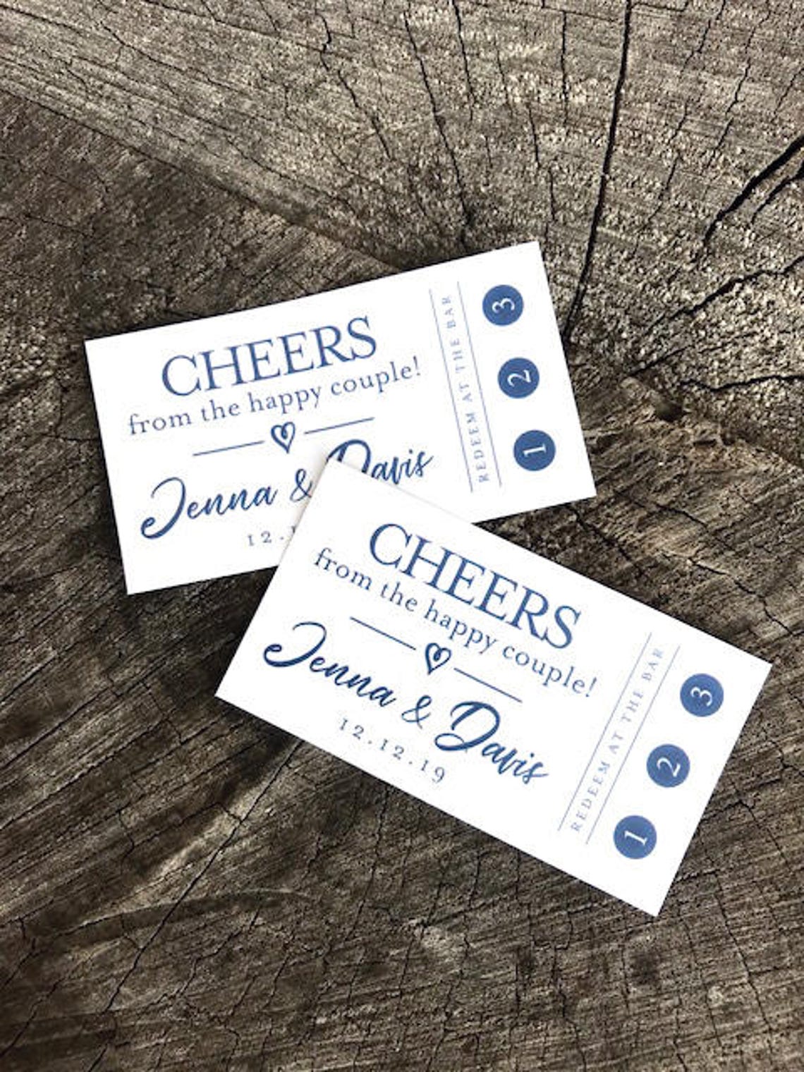 Wedding Drink Punch Tickets Redeem for a Drink Party Bar Etsy