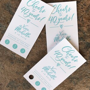 Drink Punch Tickets - Einlösen für ein Getränk - Party Bar Tickets - Papiertickets - Punch Card - Drink Token Drink Limit Card - QTY 20
