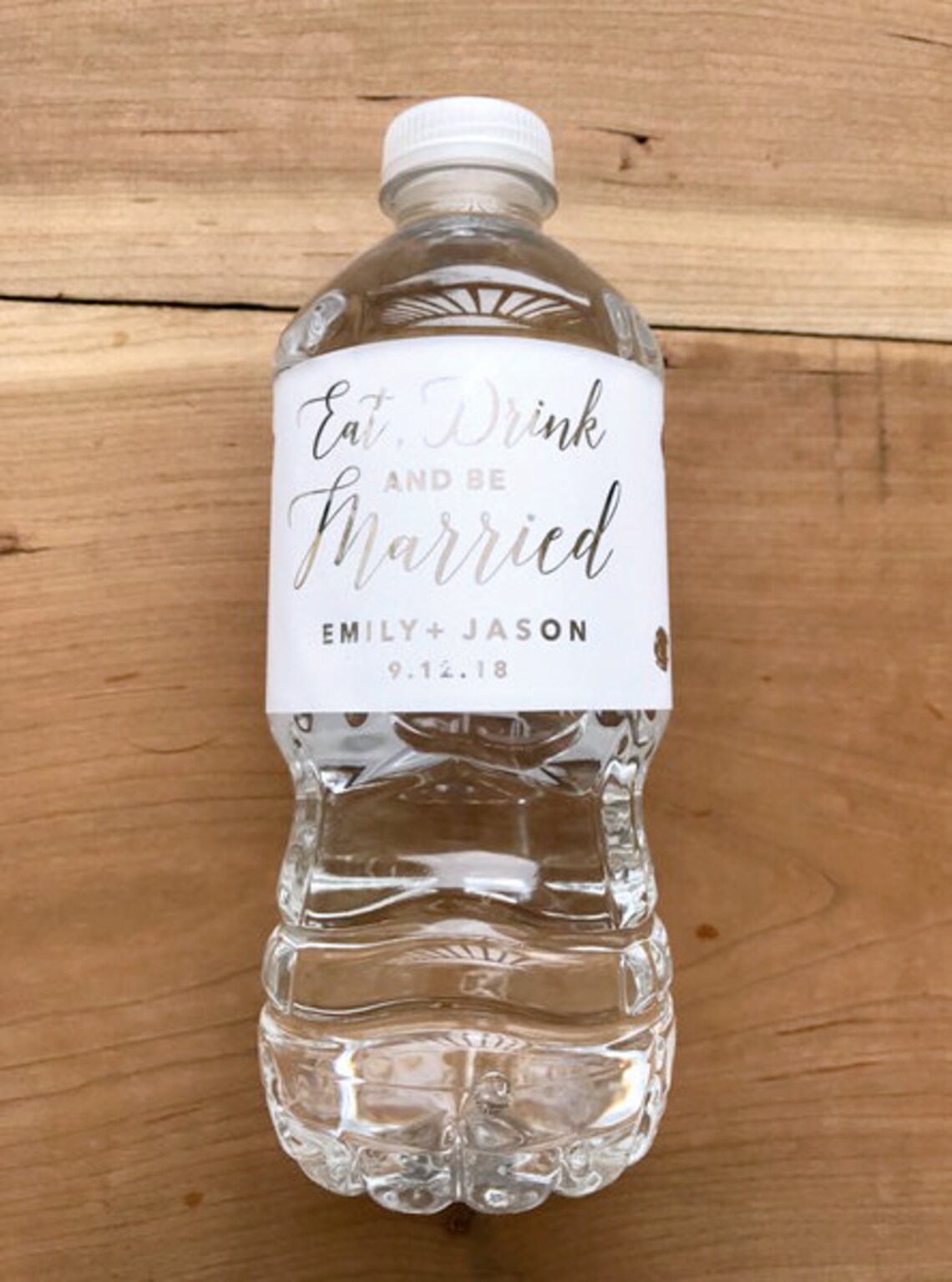 Gold Foil Waterproof Water Bottle Label Silver Foil Metallic Etsy