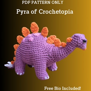 Dragon Crochet Pattern, Amigurumi Instructions, Cute Birthday Gift, Fantasy Crochet, PDF Digital Download, Big Dragon Pattern, Stuffed Dino
