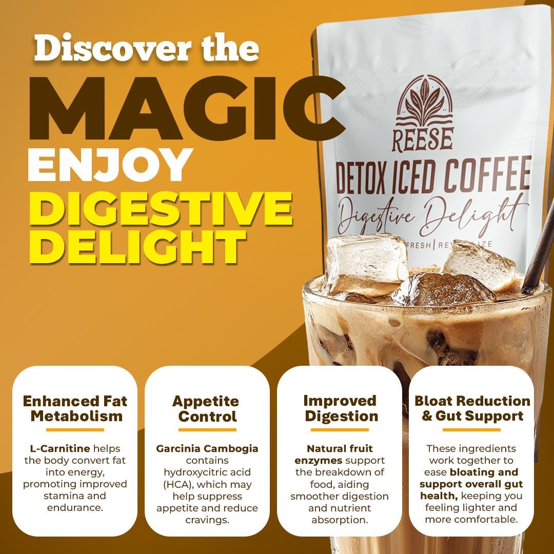 Instant Iced Arabica Coffee • With Garcinia Cambogia, L-carnitine and Fruit  Enzymes • 15 Servings