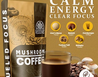 Mushroom Coffee • Instant Arabica with Lion's Mane, Reishi & Cordyceps