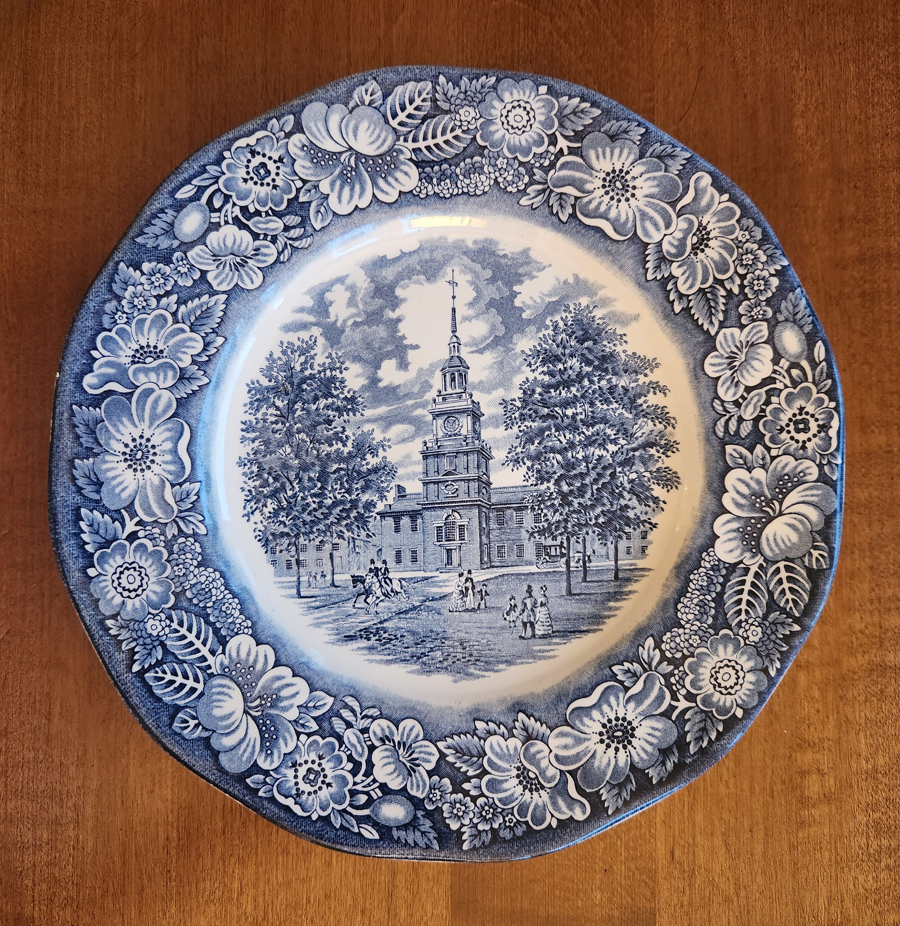 Liberty blue plates - Etsy 日本