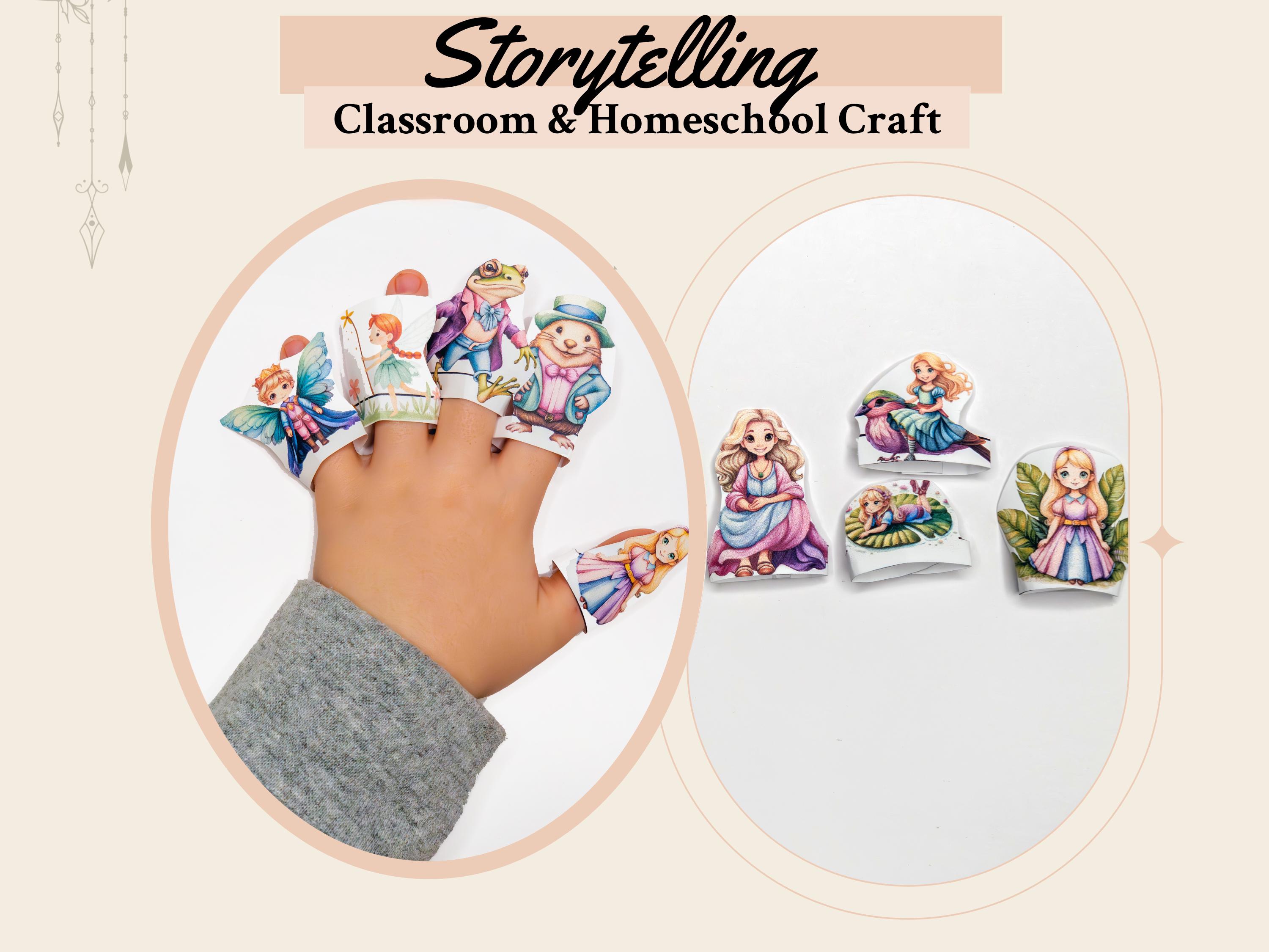 42 Unique Fairy Tale Crafts for Kids Perfect for Craft Time 8 Thumbelina Finger Puppets Printable Fairy Tale Storytelling Activity…