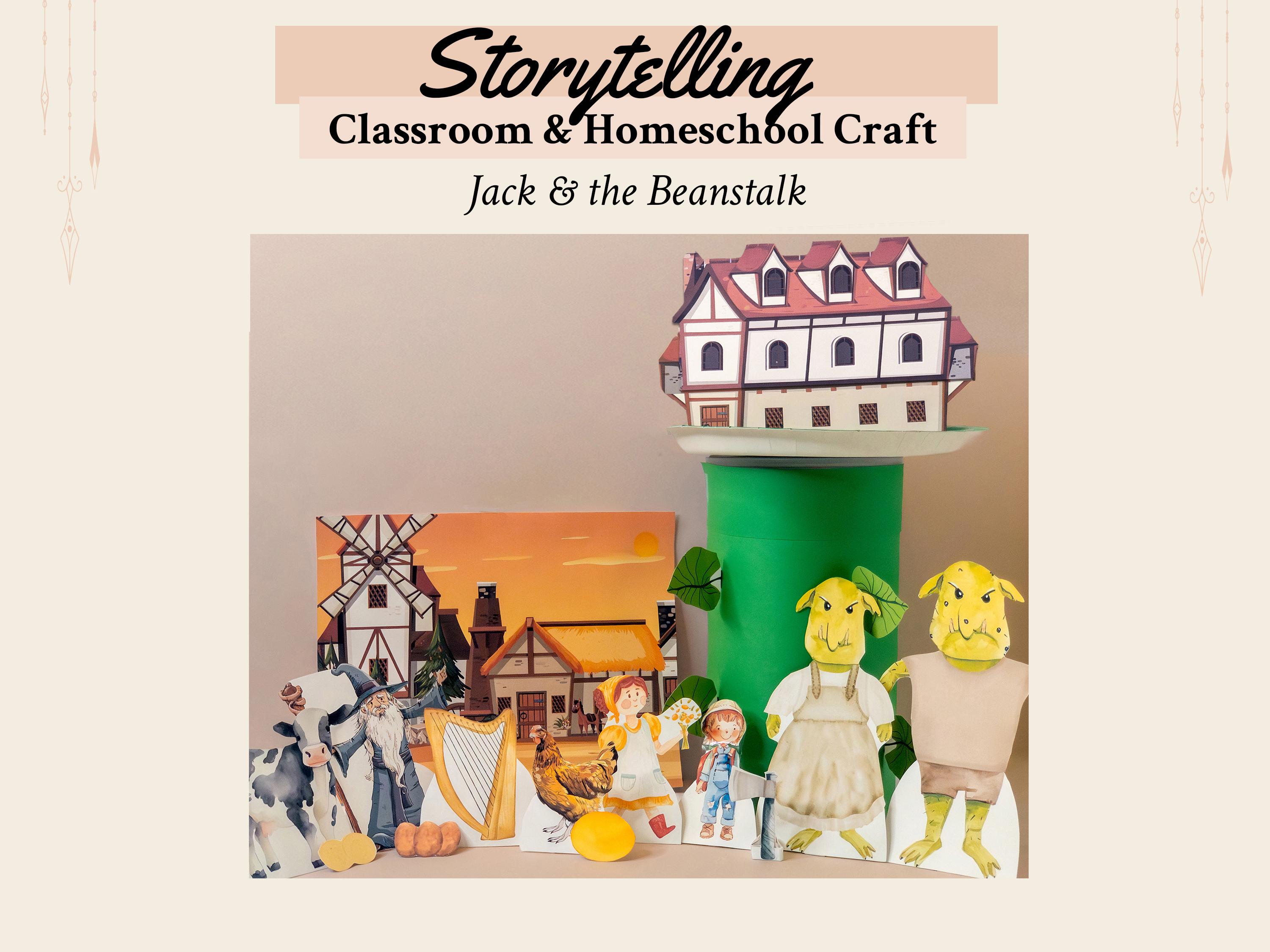 42 Unique Fairy Tale Crafts for Kids Perfect for Craft Time 3 Jack & the Beanstalk Fairy Tale Storybook Play Set Printable…