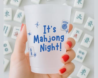 Mahjong Frosted Cups