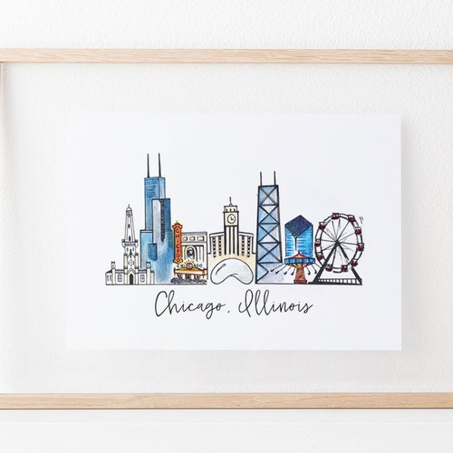 Chicago Bean Photo Chicago Street Print Chicago Wall Art Etsy