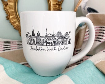 Charleston, South Carolina Skyline Mug