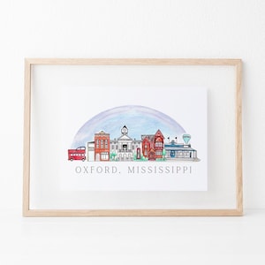 Oxford, Mississippi Art Print