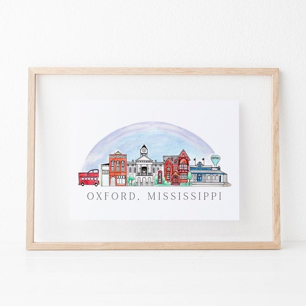 Oxford Mississippi Wall Art Etsy