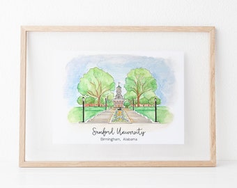 Samford University, Birmingham, Alabama Art Print