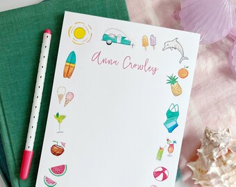 Summer Days Personalized Notepad