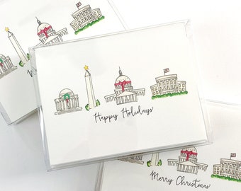 Washington, D.C. Holiday Notecard Set