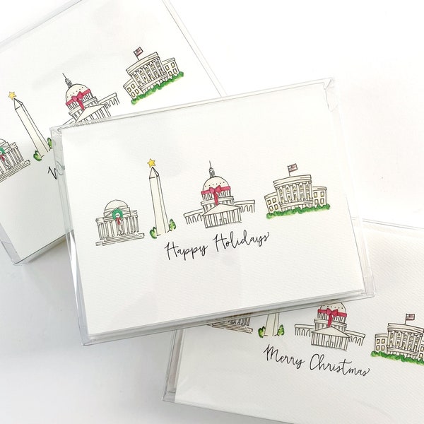 Washington, D.C. Holiday Notecard Set