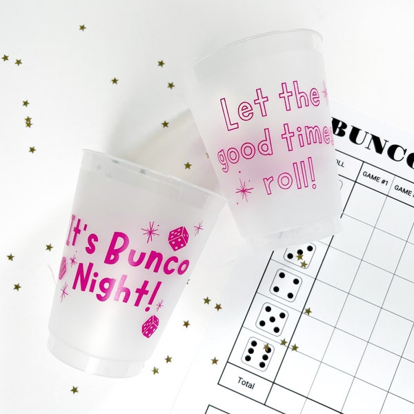 Bunco Frosted Cups