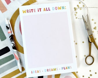 Write it Down Memo Notepad