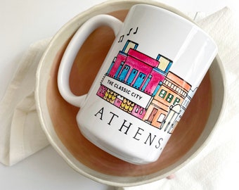 Athens, Georgia Watercolor Mug