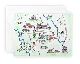 Athens, Georgia Greeting Card or Notecard Set