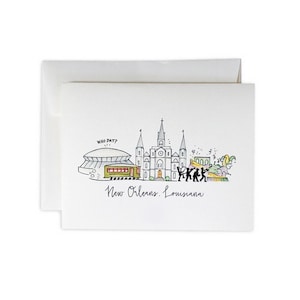New Orleans Skyline Notecard Set