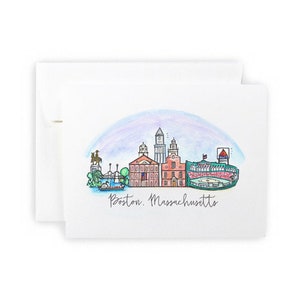 Boston, Massachusetts Notecard Set