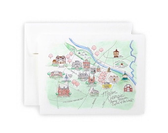 Macon, Georgia Notecard Set