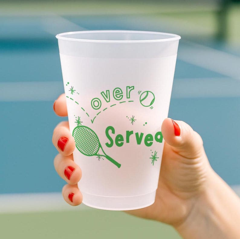 NattyMichellePaperie Tennis Party Cups - Thumbnail 3