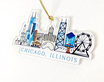 Chicago Acrylic Ornament