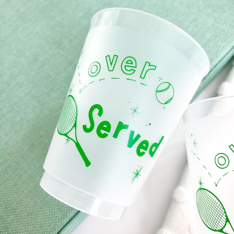 NattyMichellePaperie Tennis Party Cups - Thumbnail 2