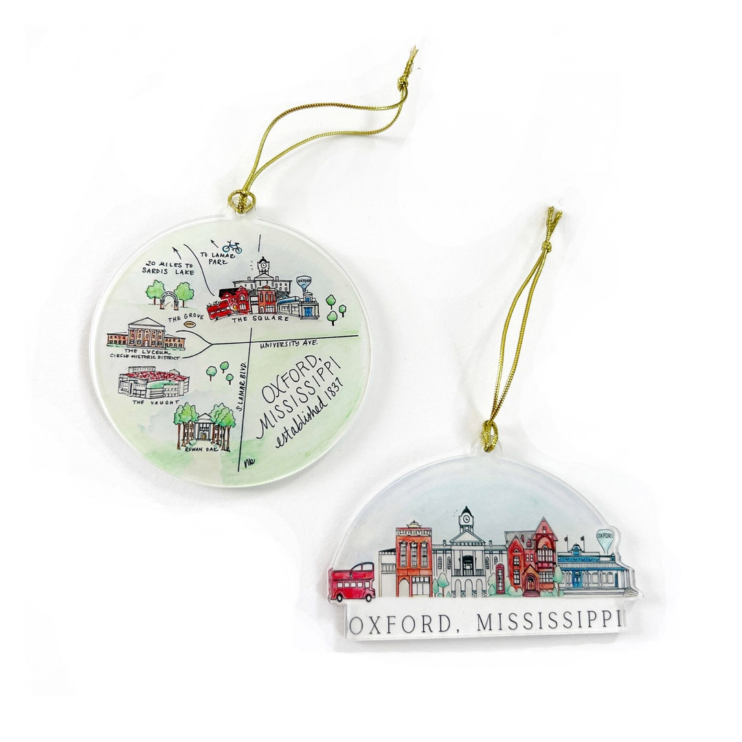 Oxford Acrylic Ornaments Etsy