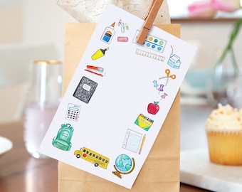 School Days Memo Notepad