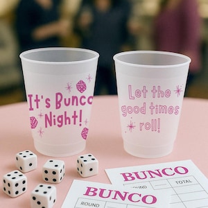 Bunco Frosted Cups