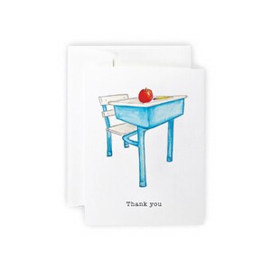 Teacher Thank You Stationery: Available as Boxed Set or Single Card