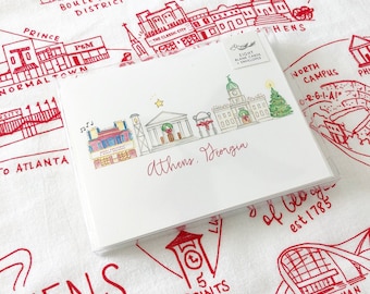 Athens, Georgia Holiday Notecard Set