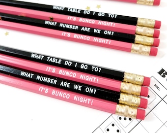 Bunco Night Pencils